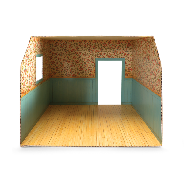 Habitación Miniatura de Cartón – Dormitorio