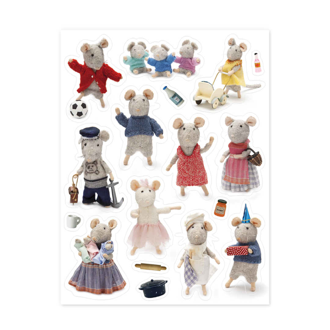 Pegatinas – 3 hojas con ratones
