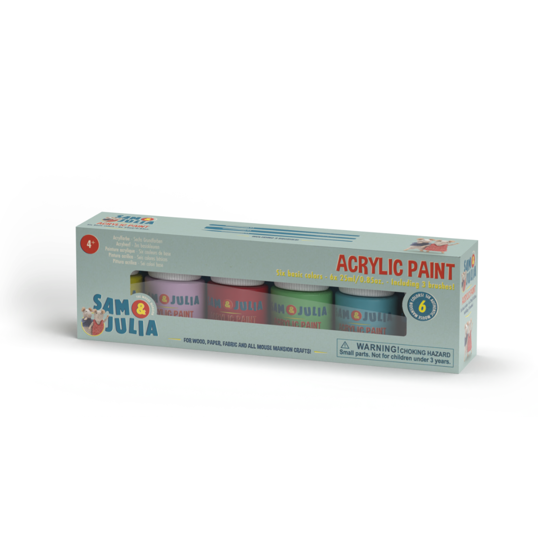 Pintura Acrílica – Seis Colores Básicos