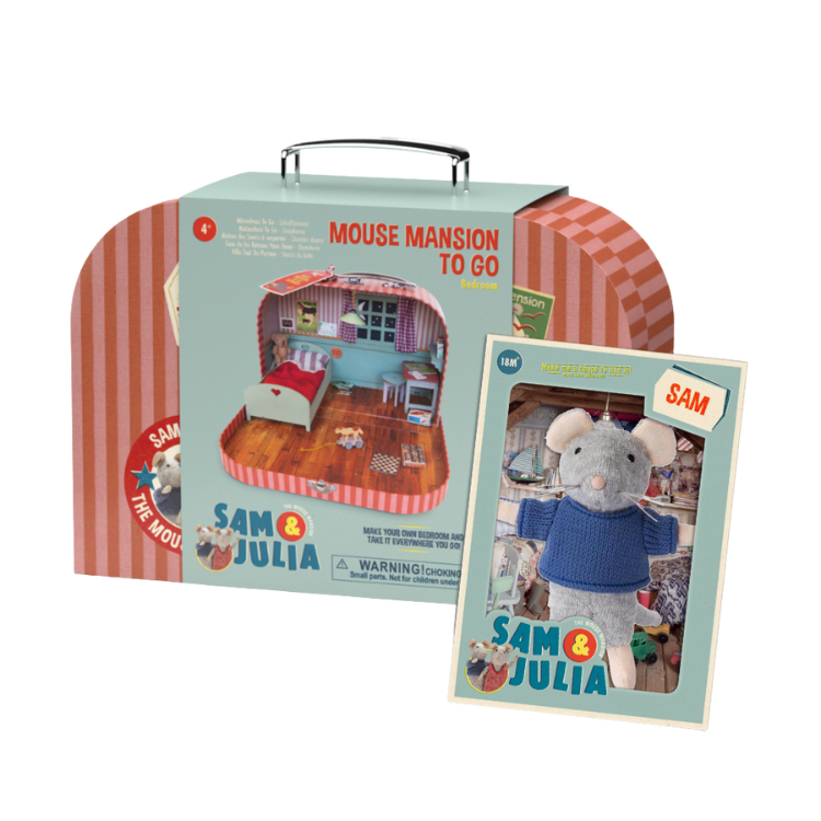 Pack – Dormitorio para Llevar + Peluche Sam