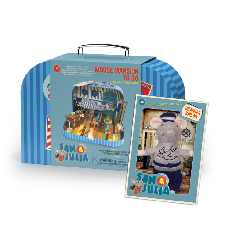 Pack – Cabaña para Llevar + Peluche Abuelo Marinero