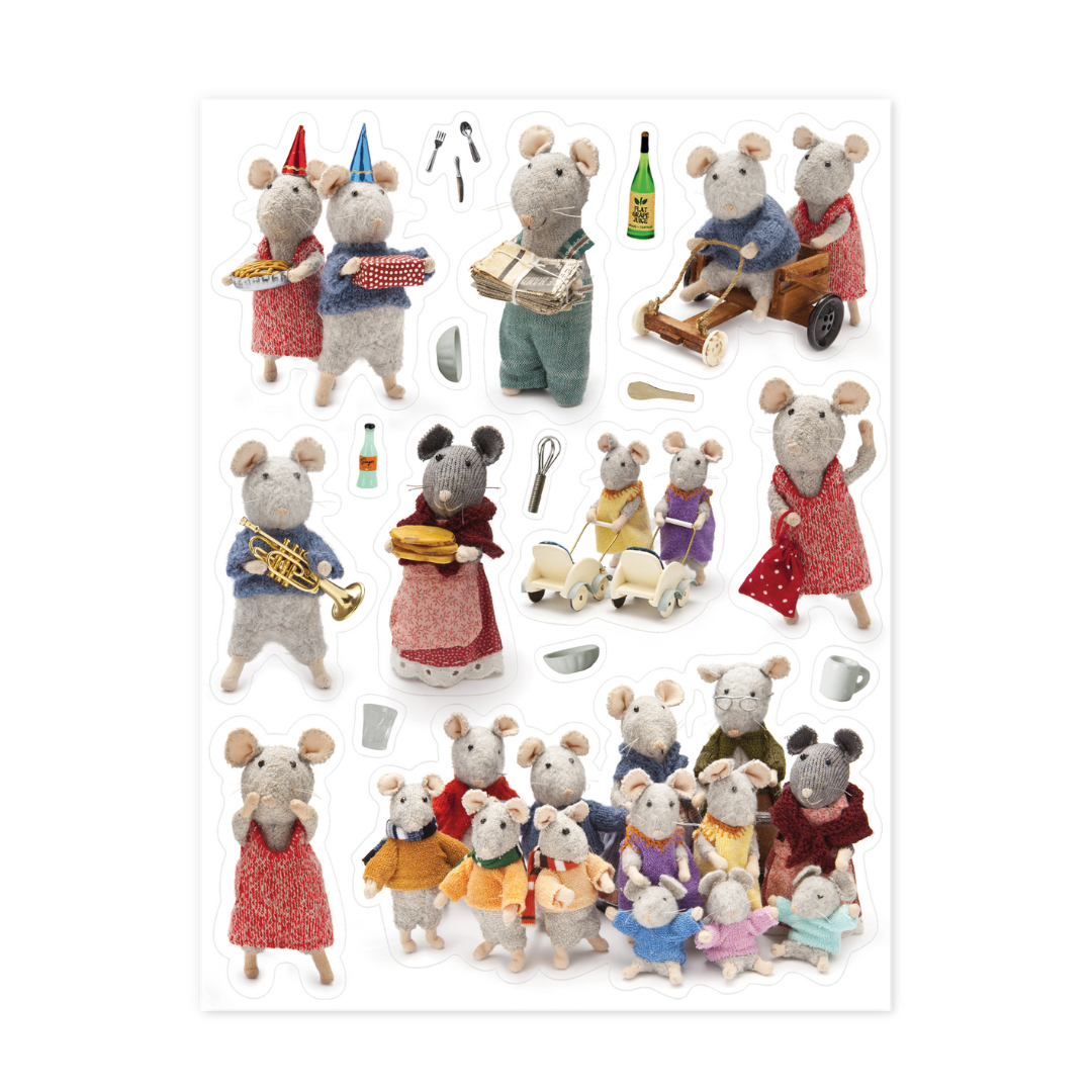 Pegatinas – 3 hojas con ratones