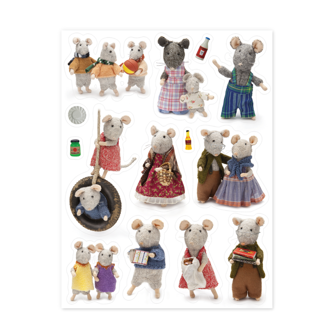 Pegatinas – 3 hojas con ratones