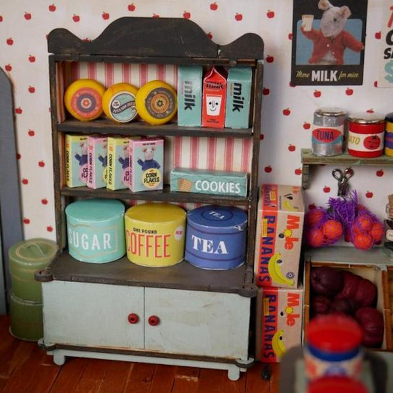 Decoración papel - Cocina y tienda