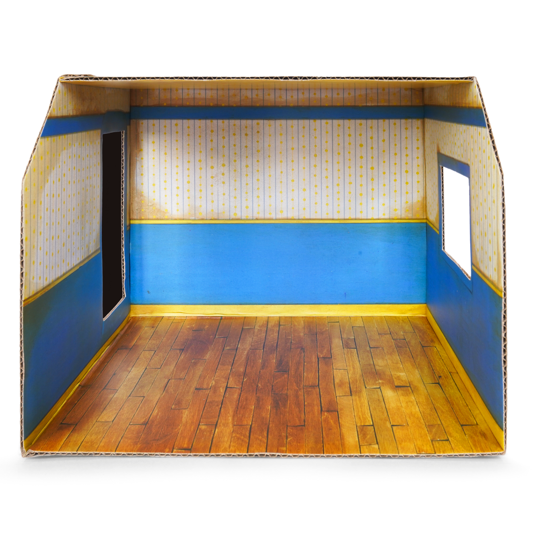 Habitación Miniatura de Cartón - Dormitorio Infantil