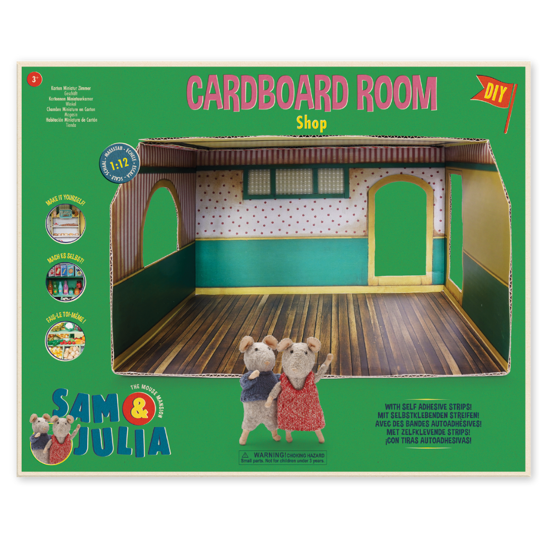 Habitación Miniatura de Cartón – Tienda