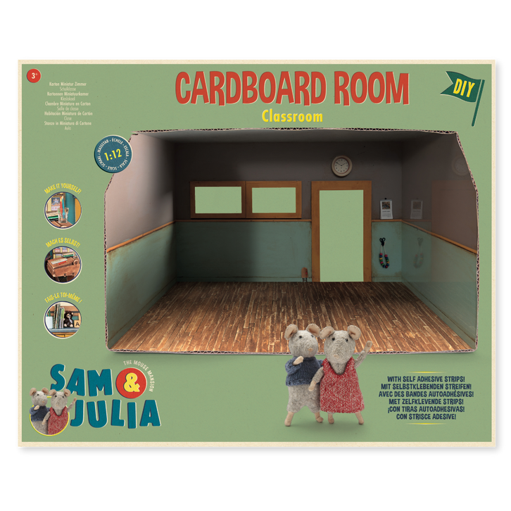 Habitación Miniatura de Cartón - Clase