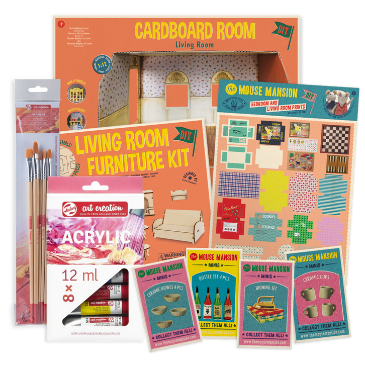 Completo kit de manualidades para crear un mini salón