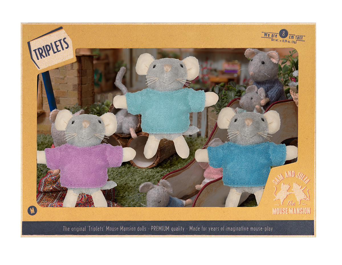 Peluche Raton – Los Trillizos