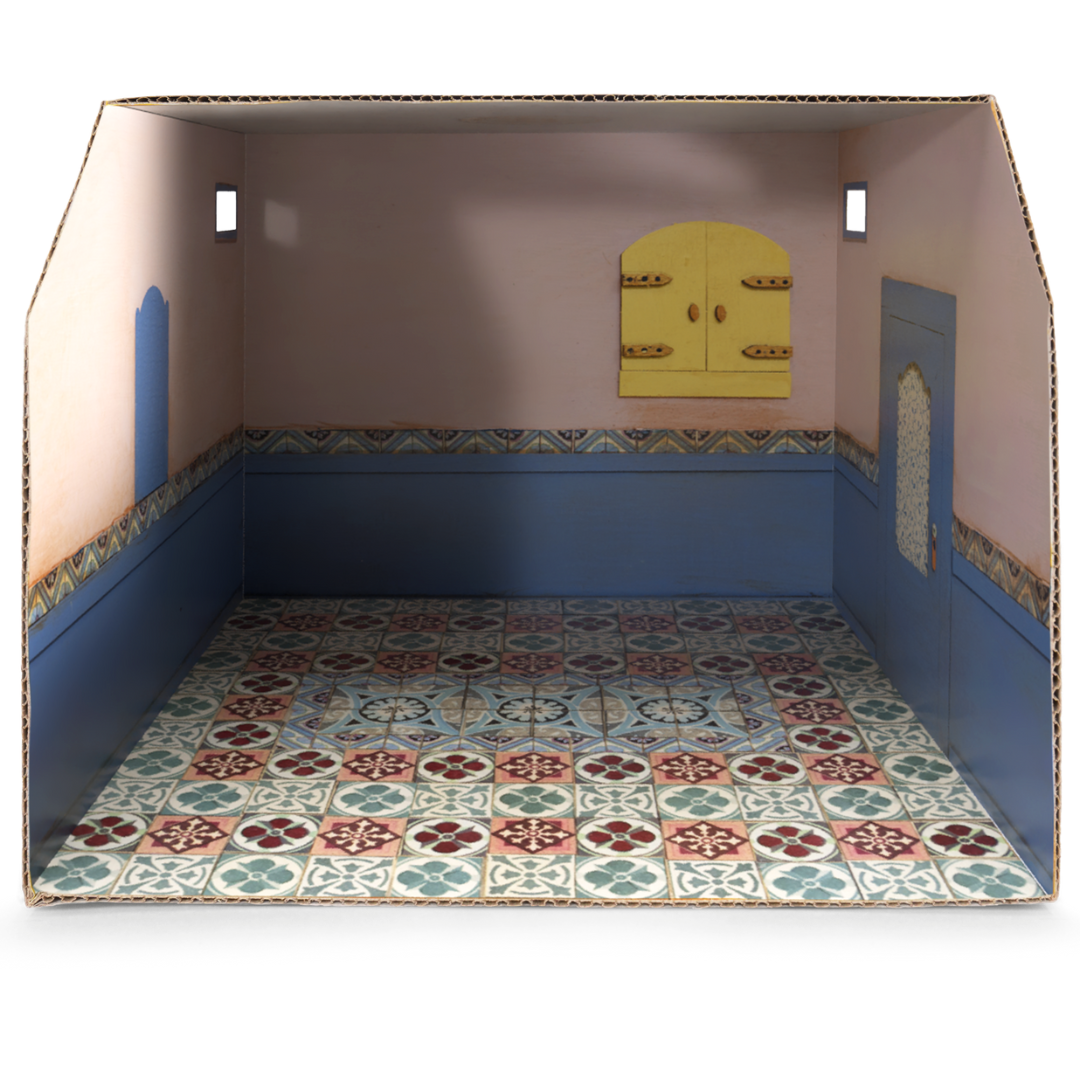 Habitación Miniatura de Cartón – Baño